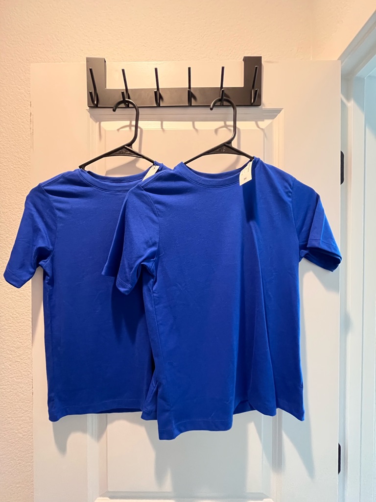 Wonder Nation Bright Blue Short Sleeve Tee - 2-Pack